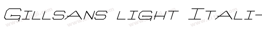 Gillsans light Itali字体转换 Gillsans light Itali字体转换